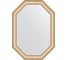 Зеркало EVOFORM в багетной раме - золотые бусы на серебре 60 mm (51x71 cm) 7049 1
