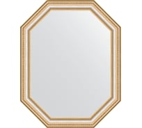 Зеркало EVOFORM в багетной раме - золотые бусы на серебре 60 mm (56x71 cm) 7050