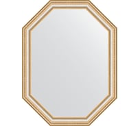 Зеркало EVOFORM в багетной раме - золотые бусы на серебре 60 mm (61x81 cm) 7051