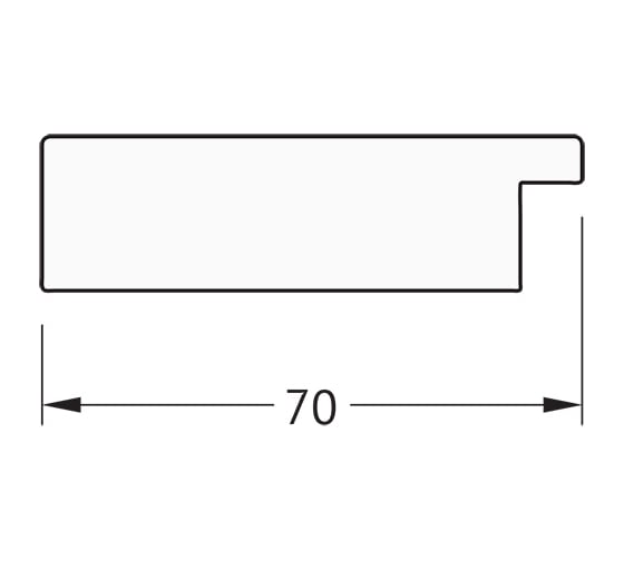 Зеркало EVOFORM в багетной раме - мозаика античная медь 70 mm (72x92 cm) 7092