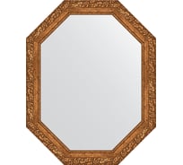 Зеркало EVOFORM в багетной раме - виньетка бронзовая 85 mm (75x95 cm) 7148
