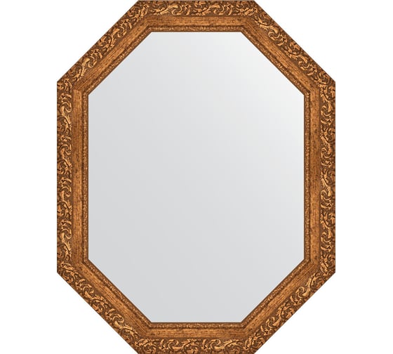 Зеркало EVOFORM в багетной раме - виньетка бронзовая 85 mm (75x95 cm) 7148