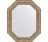 Зеркало EVOFORM в багетной раме - виньетка античное серебро 85 mm (60x75 cm) 7150 1