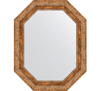 Зеркало EVOFORM в багетной раме - виньетка античная бронза 85 mm (60x75 cm) 7154