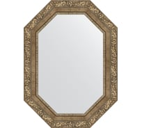 Зеркало EVOFORM в багетной раме - виньетка античная латунь 85 mm (55x75 cm) 7157