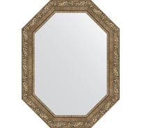 Зеркало EVOFORM в багетной раме - виньетка античная латунь 85 mm (65x85 cm) 7159