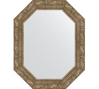 Зеркало EVOFORM в багетной раме - виньетка античная латунь 85 mm (60x75 cm) 7158