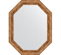 Зеркало EVOFORM в багетной раме - виньетка античная бронза 85 mm (75x95 cm) 7156