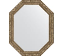Зеркало EVOFORM в багетной раме - виньетка античная латунь 85 mm (75x95 cm) 7160