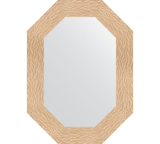 Зеркало EVOFORM в багетной раме - золотые дюны 90 mm (56x76 cm) 7177 1