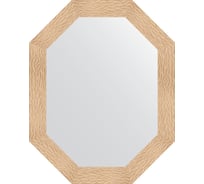 Зеркало EVOFORM в багетной раме - золотые дюны 90 mm (76x96 cm) 7180