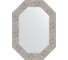 Зеркало EVOFORM в багетной раме - волна хром 90 mm (56x76 cm) 7193 1