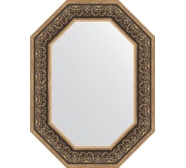 Зеркало EVOFORM в багетной раме - вензель серебряный 101 mm (59x79 cm) 7237