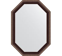 Зеркало EVOFORM в багетной раме - махагон с орнаментом 50 mm (49x69 cm) 7273