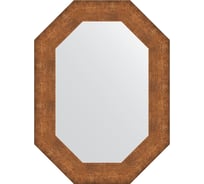 Зеркало EVOFORM в багетной раме - медная кольчуга 88 mm (56x76 cm) 7293