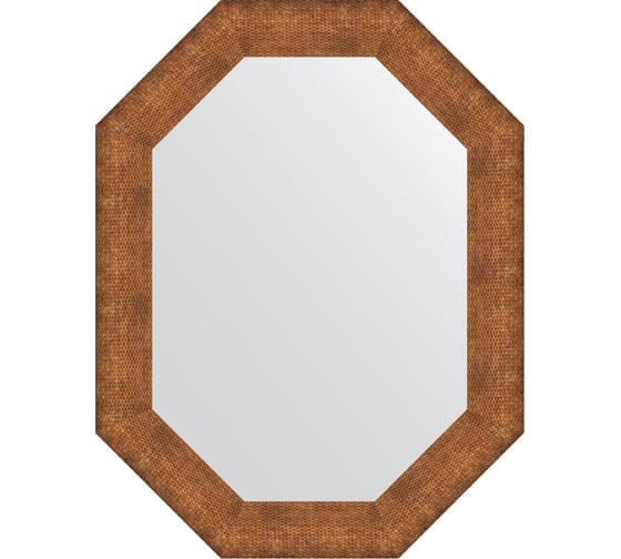 Зеркало EVOFORM в багетной раме - медная кольчуга 88 mm (66x86 cm) 7295
