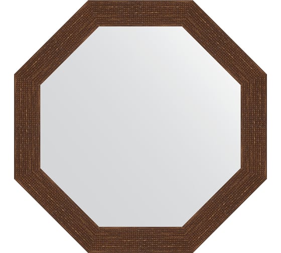 Зеркало EVOFORM в багетной раме - мозаика античная медь 70 mm (67x67 cm) 7305 1