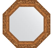 Зеркало EVOFORM в багетной раме - виньетка бронзовая 85 mm (60x60 cm) 7332