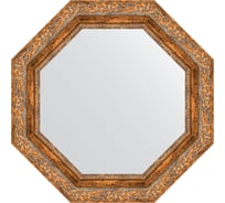 Зеркало EVOFORM в багетной раме - виньетка античная бронза 85 mm (60x60 cm) 7336