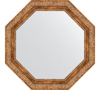 Зеркало EVOFORM в багетной раме - виньетка античная бронза 85 mm (70x70 cm) 7337