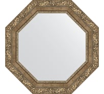 Зеркало EVOFORM в багетной раме - виньетка античная латунь 85 mm (60x60 cm) 7338