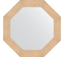 Зеркало EVOFORM в багетной раме - золотые дюны 90 mm (71x71 cm) 7349