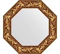 Зеркало EVOFORM в багетной раме - византия золото 99 mm (63x63 cm) 7370