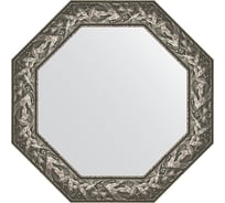 Зеркало EVOFORM в багетной раме - византия серебро 99 mm (73x73 cm) 7373