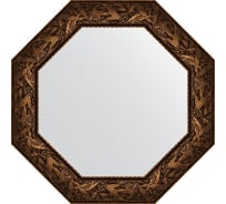 Зеркало EVOFORM в багетной раме - византия бронза 99 mm (73x73 cm) 7375