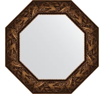 Зеркало EVOFORM в багетной раме - византия бронза 99 mm (63x63 cm) 7374