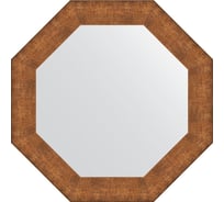 Зеркало EVOFORM в багетной раме - медная кольчуга 88 mm (71x71 cm) 7407