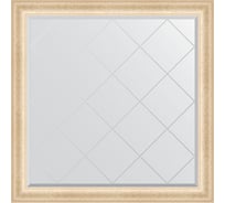 Зеркало EVOFORM с гравировкой в багетной раме - старый гипс 82 мм (105x105 см) BY 4441
