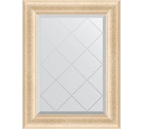 Зеркало EVOFORM с гравировкой в багетной раме - старый гипс 82 мм (55x72 см) BY 4011