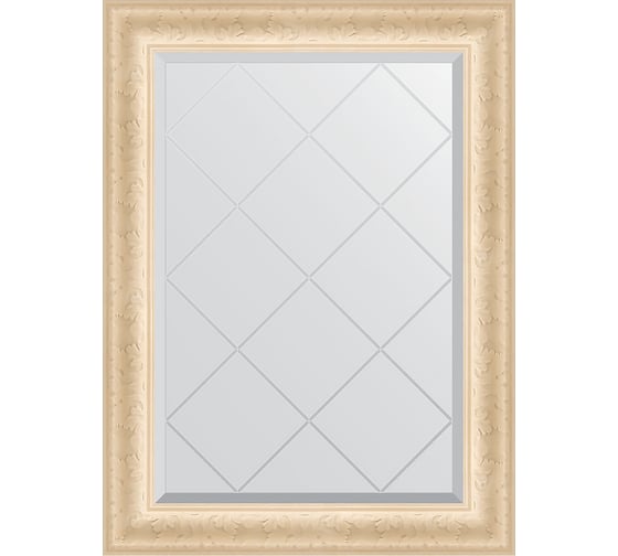 Зеркало EVOFORM с гравировкой в багетной раме - старый гипс 82 мм (65x87 см) BY 4097 1