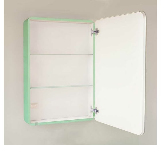 Зеркало-шкаф Jorno Pastel 60 с подсветкой Pas.03.60/BL