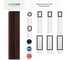 Зеркало EVOFORM с гравировкой в багетной раме - темный прованс 99 мм (69x158 см) BY 4162 6