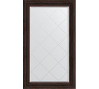 Зеркало EVOFORM с гравировкой в багетной раме - темный прованс 99 мм (79x134 см) BY 4248