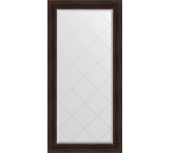 Зеркало EVOFORM с гравировкой в багетной раме - темный прованс 99 мм (79x161 см) BY 4291 1
