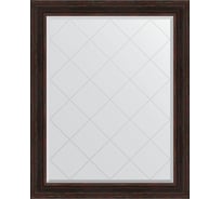 Зеркало EVOFORM с гравировкой в багетной раме - темный прованс 99 мм (99x124 см) BY 4377