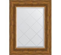 Зеркало EVOFORM с гравировкой в багетной раме - травленая бронза 99 мм (59x76 см) BY 4032