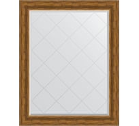 Зеркало EVOFORM с гравировкой в багетной раме - травленая бронза 99 мм (99x124 см) BY 4376