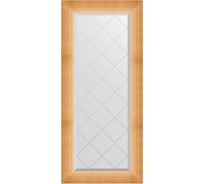 Зеркало EVOFORM с гравировкой в багетной раме - травленое золото 87 мм (56x126 см) BY 4518