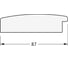 Зеркало EVOFORM с гравировкой в багетной раме - травленое золото 87 мм (96x121 см) BY 4525 4