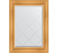 Зеркало EVOFORM с гравировкой в багетной раме - травленое золото 99 мм (69x91 см) BY 4116
