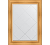 Зеркало EVOFORM с гравировкой в багетной раме - травленое золото 99 мм (79x106 см) BY 4202