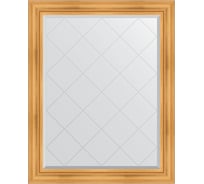 Зеркало EVOFORM с гравировкой в багетной раме - травленое золото 99 мм (99x124 см) BY 4374