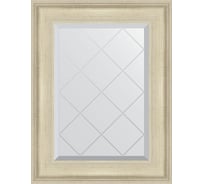 Зеркало EVOFORM с гравировкой в багетной раме - травленое серебро 95 мм (58x75 см) BY 4026