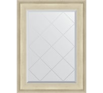 Зеркало EVOFORM с гравировкой в багетной раме - травленое серебро 95 мм (68x90 см) BY 4112