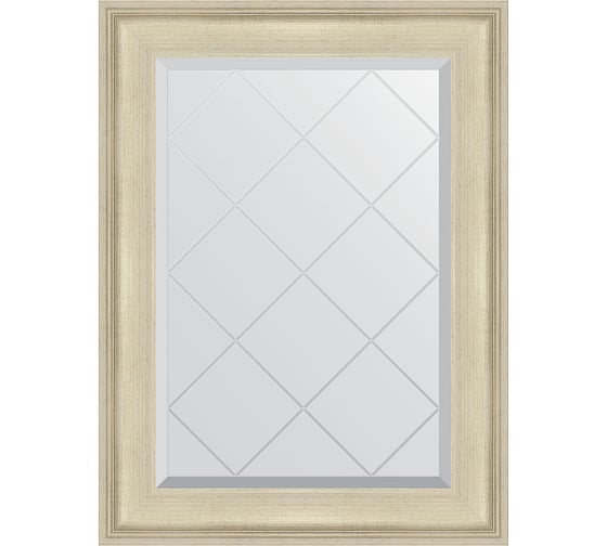 Зеркало EVOFORM с гравировкой в багетной раме - травленое серебро 95 мм (68x90 см) BY 4112 1