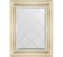 Зеркало EVOFORM с гравировкой в багетной раме - травленое серебро 99 мм (59x76 см) BY 4031